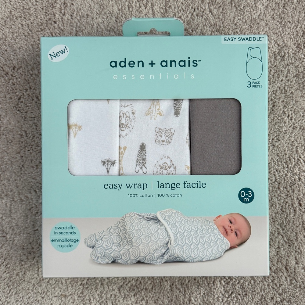 NEW IN BOX aden + anais Essentials Swaddles